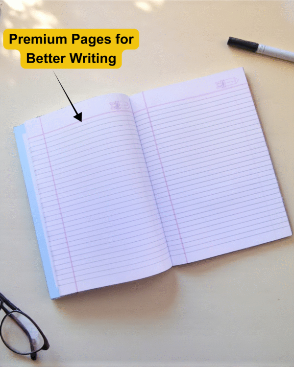 nRp Black A4 Notebooks Single Line 192 Pages