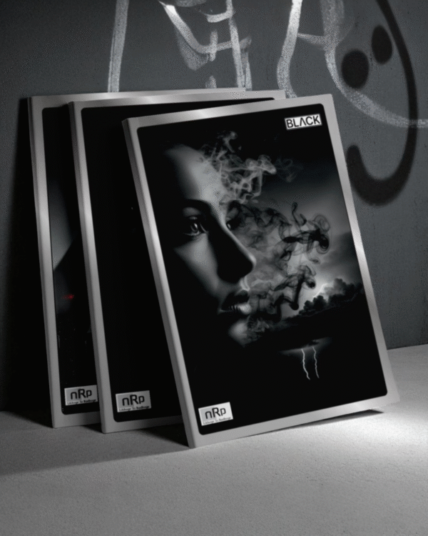 nRp Black A4 Notebooks Single Line 192 Pages