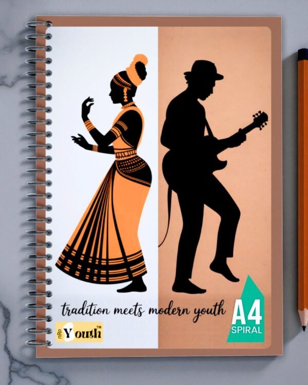 nRp Youth A4 Spiral Notebook | 70 GSM Premium Paper | 450 GSM Laminated Cover | Ruled & Unruled Options