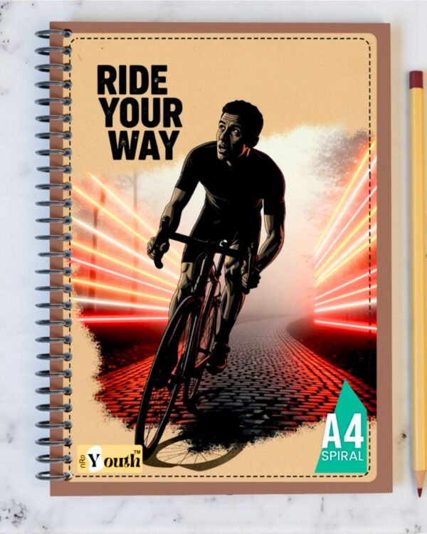 nRp Youth A4 Spiral Notebook | 70 GSM Premium Paper | 450 GSM Laminated Cover | Ruled & Unruled Options
