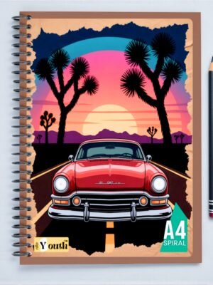 nRp Youth A4 Spiral Notebook | 70 GSM Premium Paper | 450 GSM Laminated Cover | Ruled & Unruled Options