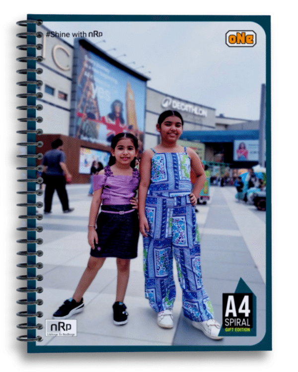 Customized A4 Spiral Notebooks Pack of 6 Notebooks