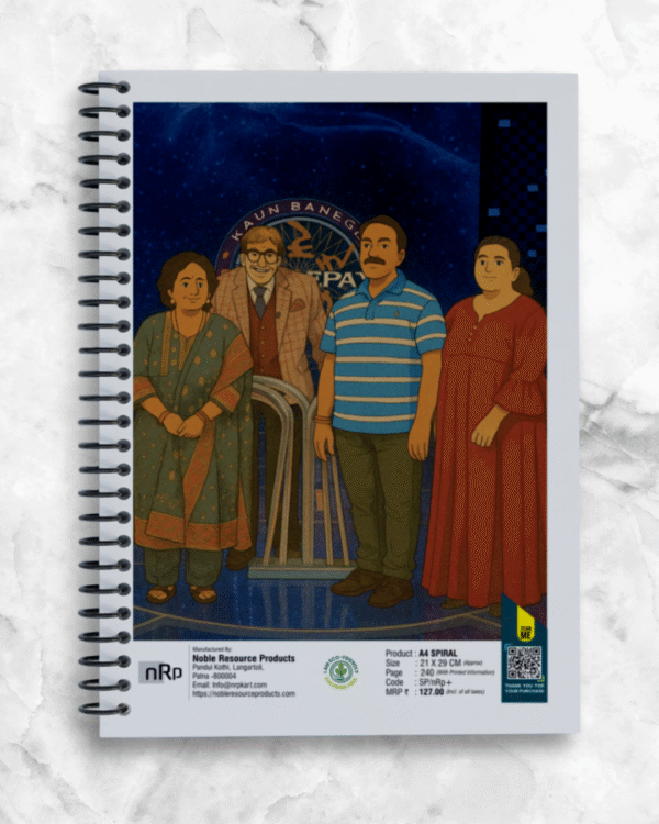 Customized A4 Spiral Notebooks Pack of 6 Notebooks