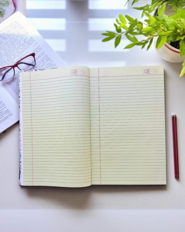 nRp oNe Ultra Long Fancy Register | 64 GSM Premium Paper | Single Line Ruled